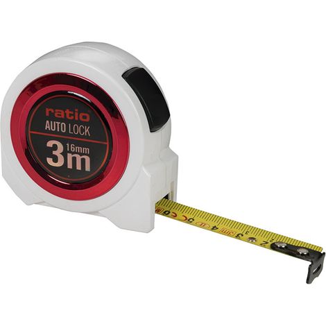 Flexómetro RATIO AUTO LOCK 3m x 19mm - (1/3)