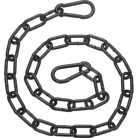 Chaîne De Porte 30 In x 4mm Dia Chaîne En Acier Allié Noir (1/5)