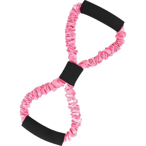 Bande de résistance en latex durable, en forme de huit, pour une utilisation en salle de sport - rose (1/5)
