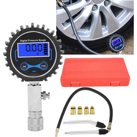 Kit de Testeur Numérique de Compression Moteur 3-300 PSI, Manomètre de Cylindre avec Jauge Digitale pour Diagnostic d'Étanchéité et Réparation Auto (1/5)