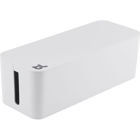 Bluelounge CableBox Cubrecables blanco práctico y duradero