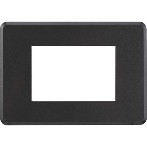 ETTROIT AN87307 Slim Thin 3P-Platte in dunkler Stahlfarbe, kompatibel mit Bticino Axolute Air