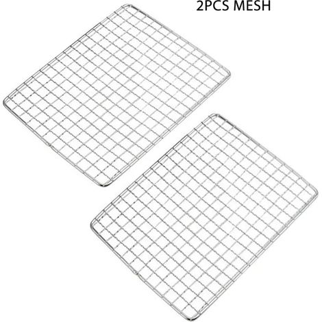 Réchauds de barbecue portables pliables et multifonctionnels pour le camping, avec grille de cuisson, filet de rangement et réchaud à bois en acier inoxydable. (1/4)
