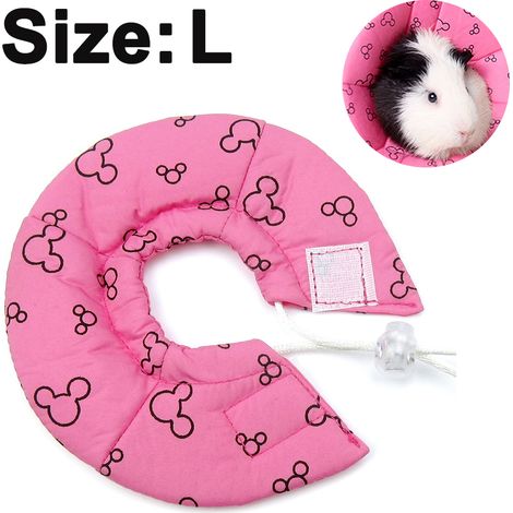 Collier de protection Ruff Neck, collier cicatrisant pour chien, cône de protection, collier intelligent, sécurité pour petits animaux, épingle à écureuil, cobaye, rat, rose