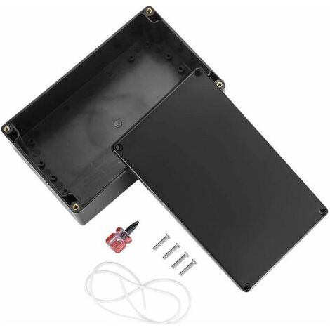 Boîte de Jonction Électrique Étanche IP65 pour Usage Extérieur - Boîte de Jonction de Connexion en Plastique Noir 200x120x75 mm (1/4)