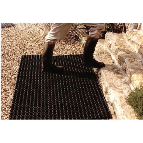 SODISE - Tapis caillebotis 100% caoutchouc 100X150CM - 17260 - Ce produit de marque TOPCAR est neuf.