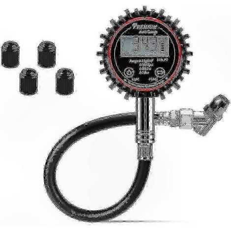 Manomètre numérique de haute précision pour pneus, compatible avec les voitures SIWHBYV (1/4)