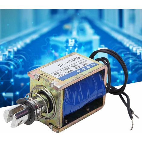 Bobine de solénoïde CC JF-1040B, type push-pull, 25 N, 12 V CC, course de 10 mm (1/5)