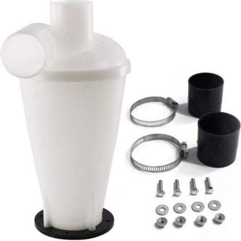 Cyclone séparateur, Filtre de séparation pour aspirateurs, Collecteur de poussière，Élément Séparateur Cyclone (Blanc)