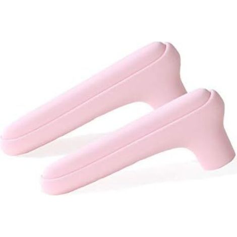 CSPARKV Lot de 2 housses de protection en silicone pour poignée de porte, anti-collision, pour serrure de porte, gants, poignée de porte de fenêtre, anti-collision (rose) (1/4)