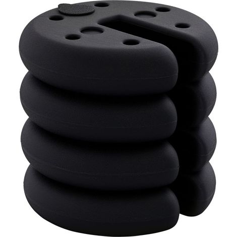 Lot 4 Poids Lestés à Remplir de Sable – Pour Chapiteaux Pliables – Pieds de Tente – Poids Total 20 kg – Stabilité (1/5)