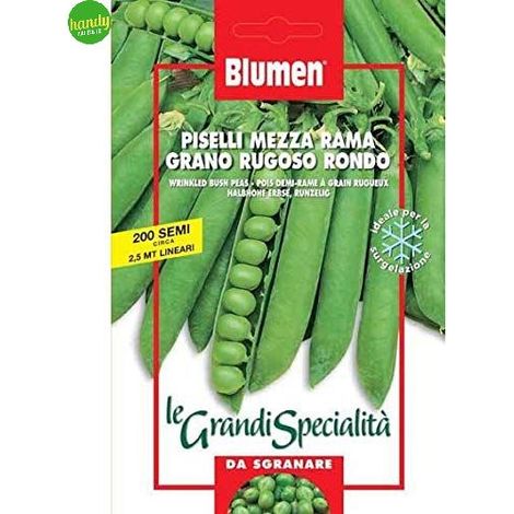 Semi Blumen pisello grano rugoso rondo