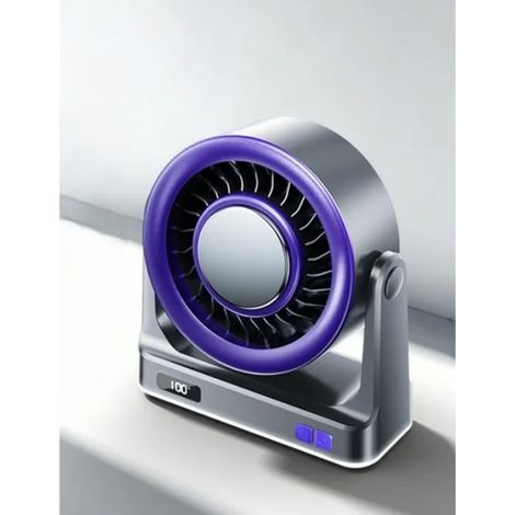 Ventilateur gris-violet luxe à refroidissement semi-conducteur avec veilleuse d’ambiance VENTILATEUR (1/4)