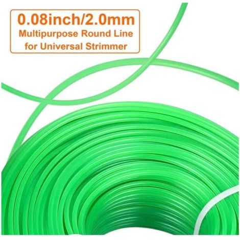 Runder Nylon-Trimmerfaden – 2,0 mm x 100 m Spule – Robust und langlebig (1/5)