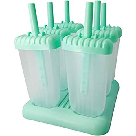 moules glaces plastique 6 unités avec support