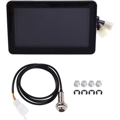 Pantalla LCD universal para motocicleta, velocímetro reemplazable, instrumento multifunción para motocicletas de 1, 2 o 4 cilindros. (1/2)