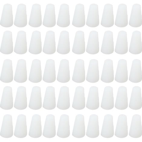 Kit de 50 Bouchons Coniques en Silicone pour Protection et Étanchéité Haute Température Revêtement Poudre (1/5)