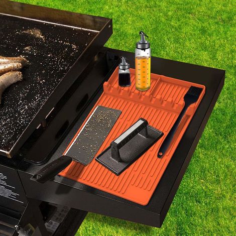 Tapis De Grillage En Silicone - 30,5 x 10,2 cm - Pour Plan De Travail Côté Grill - Protection Contre Les Éclaboussures Et Les Rayures - 1 Pièce (1/5)