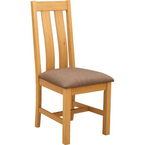 Chaise de salle à manger 2 pcs Bois de chêne massif Gris vidaXL (1/5)
