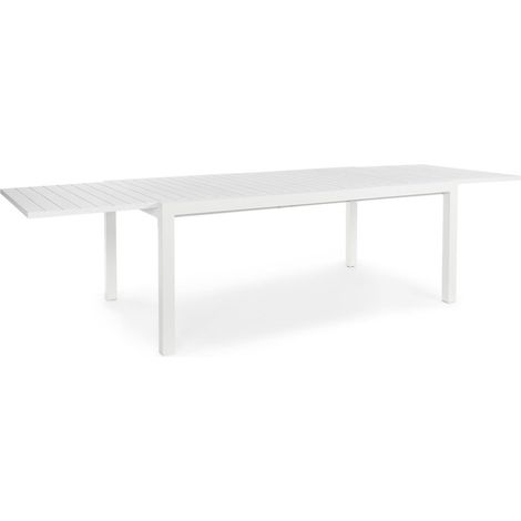 Ausziehbarer Tisch "Atlantic" aus Aluminium mit Platte für Garten und Veranda 180/270 cm -Weiss / Tische (1/5)