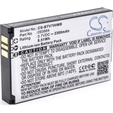 vhbw 1x Akku kompatibel mit Oricom SC870, SC860 Babyphone Babytalker (2300 mAh, 3,7 V, Li-Ion)