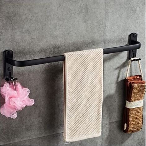 Pair Adhesif Porte Serviettes Mural, sans perçage Accessoires de Salle de Bain avec Porte-Serviettes adhésif Porte-Serviettes Mural Robuste (1/4)