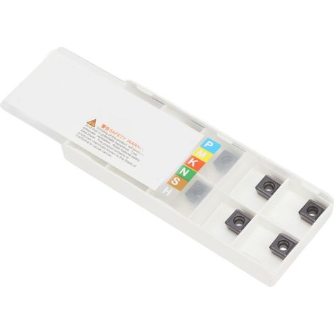 Lot de 10 plaquettes de coupe indexables en carbure, revêtues, adaptées au fraisage du bois et aux tours CNC, modèle RDMT0802MOTN