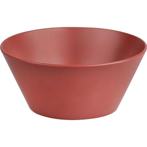 Bol à fruits et saladier, matériau : plastique (PET/PP), dimensions : Ø 14,5 x H 6,4 cm, couleur : rouge  32802