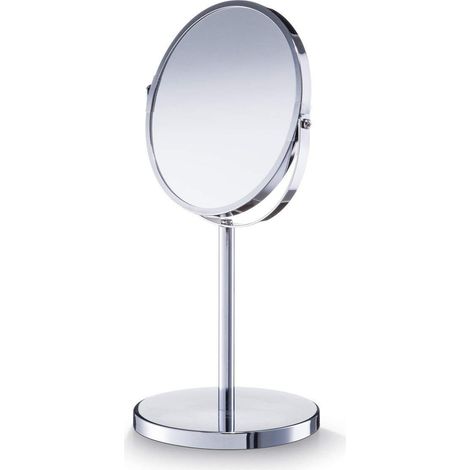 Zeller 18410 - Specchio verticale, ø 17 cm, ø 15 x 35 cm, colore: Cromato (1/2)