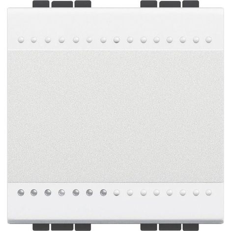 Cruzamiento Livinglight 16A borne a tornillo 2 módulos Blanco N4004M2N