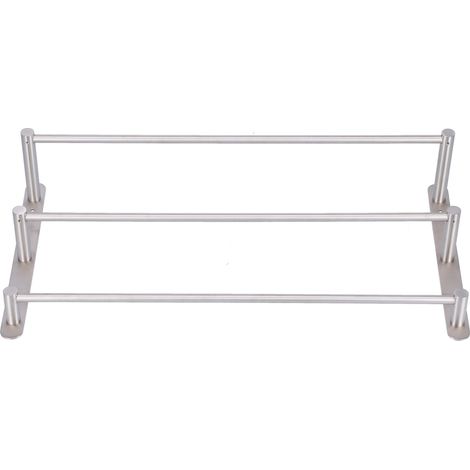 Porte-serviettes amovible à 3 niveaux, 60 cm, acier inoxydable 304, rangement pour salle de bain (1/5)