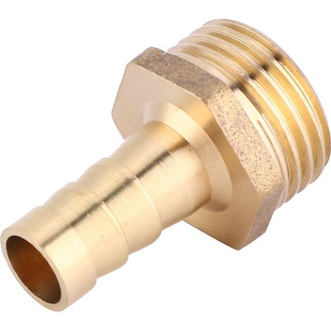 5 Stück 10 mm Schlauchanschluss-Außengewinde BSP Messing-Verschraubungsadapter (3/4") (1/5)
