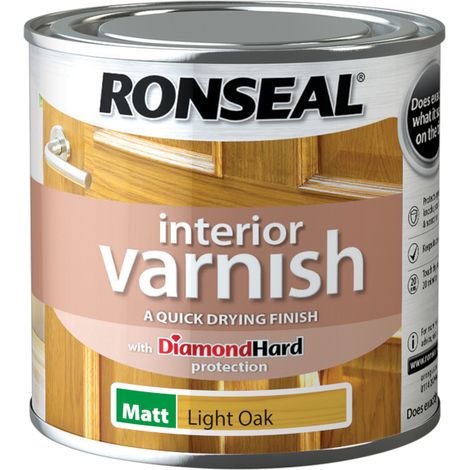 Ronseal Interior Wood Varnish - Light Oak - Matt - 250ml