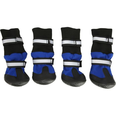 Chaussures Pour Chien - Imperméables Réfléchissantes Respirantes Antidérapantes Hautes - Pour Intérieur Extérieur - Lot De 4 (1/5)