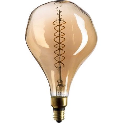 Ampoule LED XL Design Ambrée 8W – 2000K – Verre Doré – Éclairage Chaud et Élégant