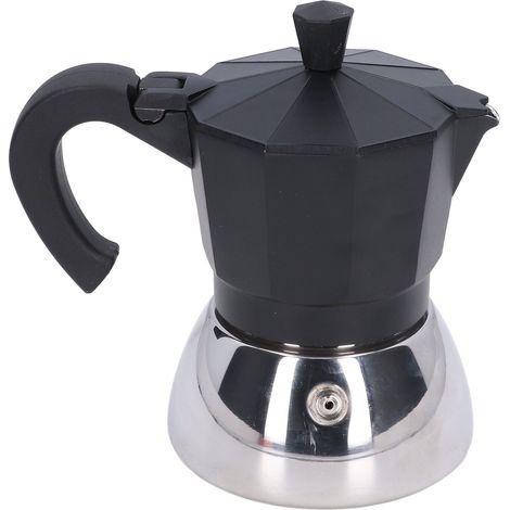 Cafetière 300ml en Aluminium et Acier Inoxydable, Facile à Nettoyer et Compacte (1/5)