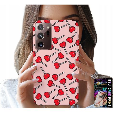Custodia per Samsung Note 20 Ultra - motivo a lecca-lecca femminile e alla moda con cuoricini (1/5)