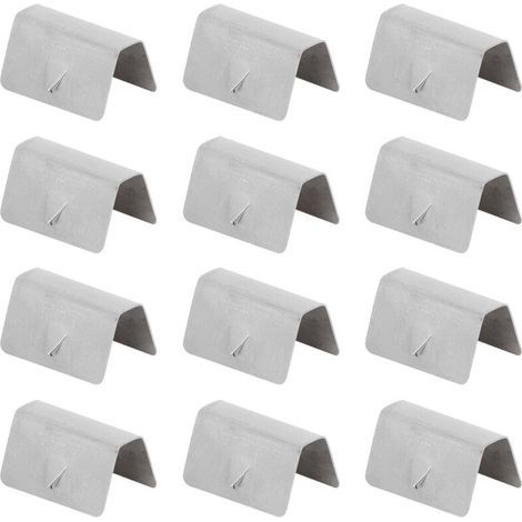Clips de retenue de fixation en acier inoxydable, 12 pièces, canal de déflecteur de pluie et de vent pour voiture, adaptés à HEKO G3 (1/5)