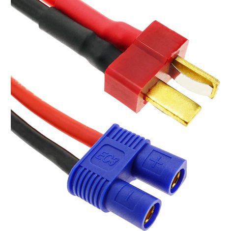 BeMatik - Câble T PLUG mâle vers EC3 femelle 10cm 14AWG Charge et alimentation (1/5)