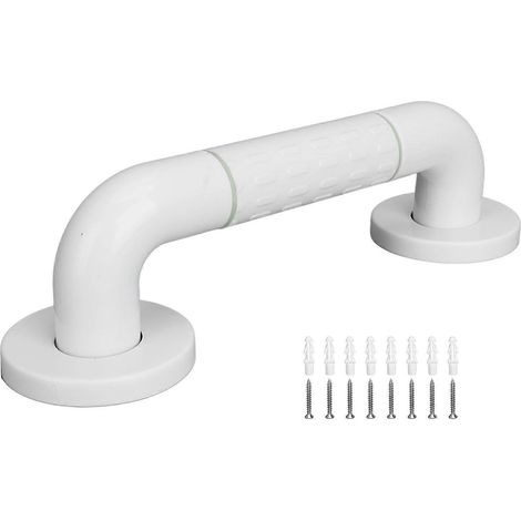 29 cm lange Haltegriffe fürs Badezimmer, rutschfest, Edelstahl, Sicherheitsgriff für Senioren, Weiß (YMMR) (1/5)