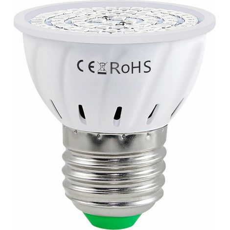 VURAHOME - LED plante lumière tasse spectre rouge et bleu ampoule de croissance des plantes E27 tête de lampe plantes à effet de serre légumes remplissage lumière culture 80 perles 220V (1/5)