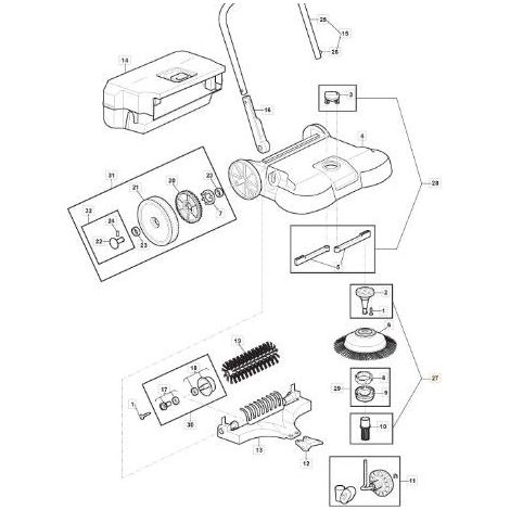 KIT PERNO RUOTA - SWP 475-577 ORIGINALE STIGA - 118821361/0