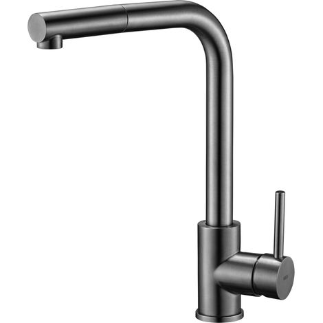 IMEX GCE006/BGM MALTA Grifo De Cocina Color Black Gun Metal - ref: GCE006/BGM (1/2)