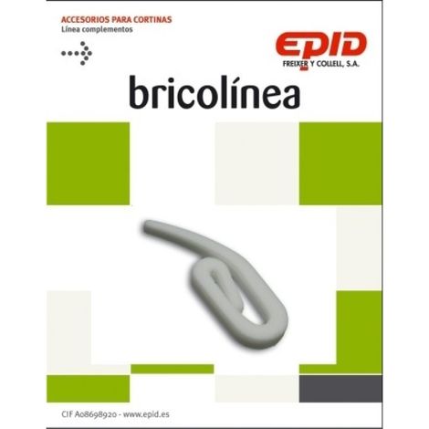 Garfio cortina simple bl epid 36 pz