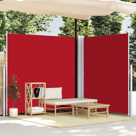 vidaXL Toldo lateral retráctil rojo 220x600 cm (1/5)