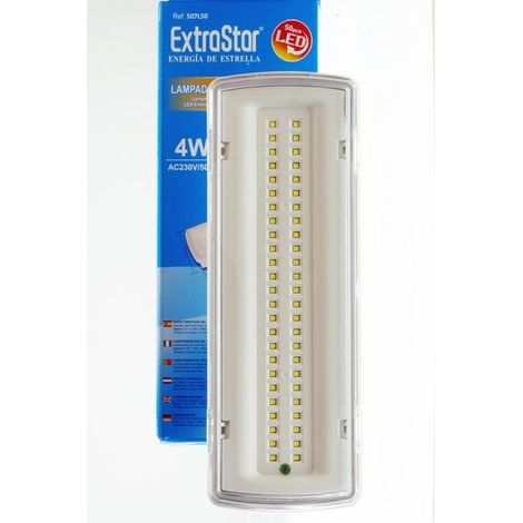 Lampe De Secours Led Smd Avec Plafonnier Encastré 50 Led 4w 406lm 650 (1/5)