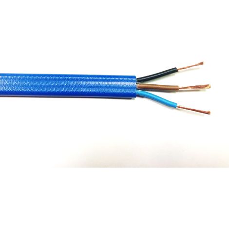 Rs Pro – Câble électrique 3G1,5 mm² – Gaine PVC bleu – Longueur 100m – Tension 450/750V – Température -5°C à 70°C