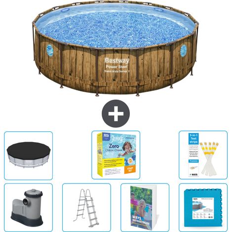 Bestway Piscina Bestway Power Steel Rotonda - 488x122 cm - 8-pezzi  S566 (1/4)