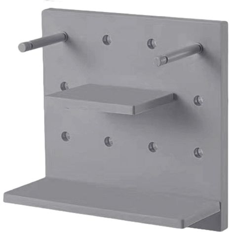 1 Étagère murale perforée, sans perçage, modulable, plastique robuste, pour garage et cuisine (1/5)