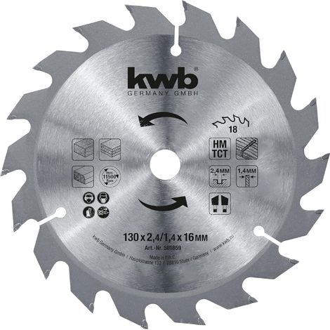 kwb 581859 Kreissägeblatt 130 x 16 mm 1 St. (1/5)